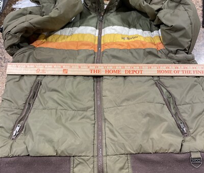 【未使用品】HOLLISTER オリーブグリーン ミリタリージャケット ダウン Vtg Hollister Co Olive Green Jacket Zip Off Sleeves