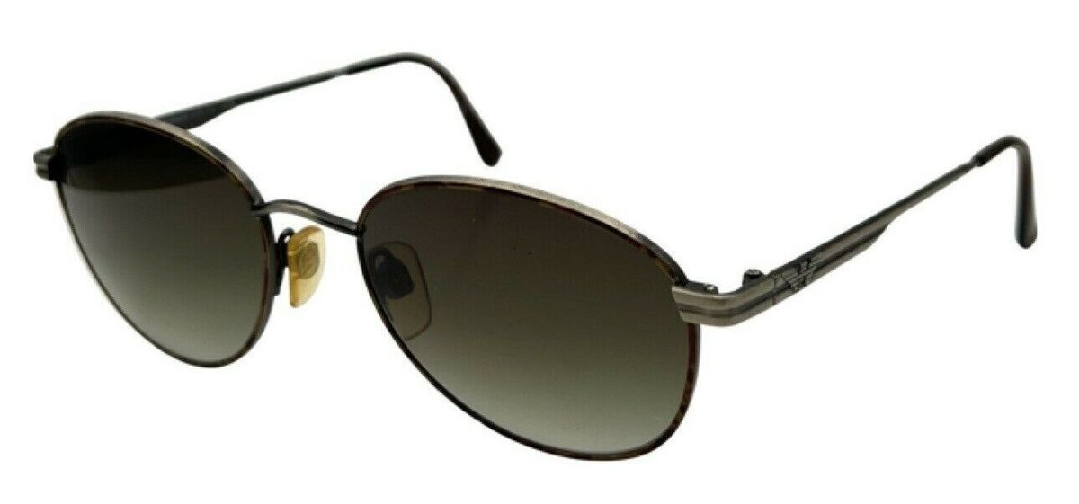Vintage Emporio Armani 046 949 Brown Gray Oval Sunglasses Italy W/ NEW LENSES Vintage Emporio Armani 046 949 Brown Gray Oval Sunglasses Italy W/ NEW LENSES