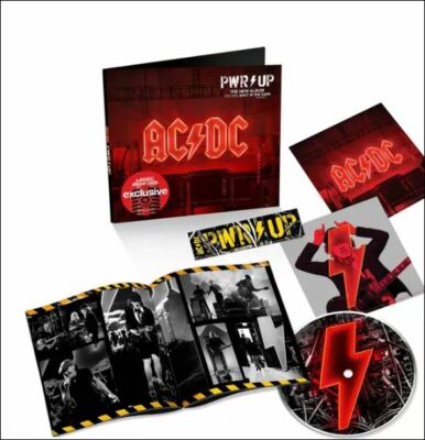 AC/DC - Pwr Up cd w/ stickers target  power up ships   