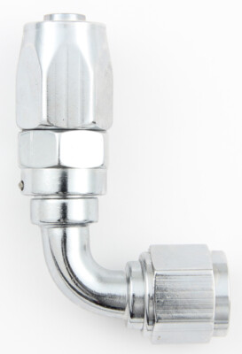 FRAGOLA 229010-CH FRAGOLA Hose Fitting #10 90 Deg Pro-Flow Chrome