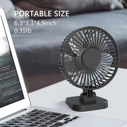3IN1 Portable Handheld Mini Fan Battery Power Bank 19 Hours Flashlight Summer US - Picture 8 of 30