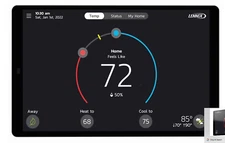 Lennox 22V24 iComfort S40 Ultra Smart Programmable Thermostat 7" HD Display. 