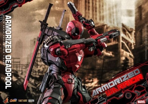 Deadpool - Armorized Deadpool 1/6th Scale Die-Cast Hot Toys Action Figure - Picture 7 of 8