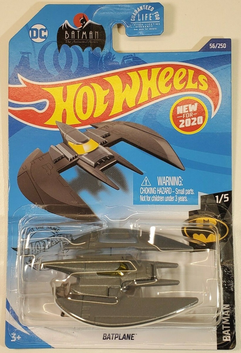 2020 Hot Wheels Silver Metallic Batplane Animated Series 56/250 | eBay