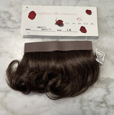 Gabor FRINGE BENEFIT 4'' BANGS-NAPE Addition- in L8 New With Tags