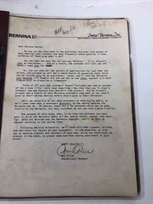 Bernina BERNETTE MO-203 dealer service manual