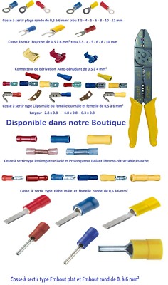 Raccord Instantané électrique Clipsable - Pour Câbles De 0.5 à 6mm², Lot De 1 à 50, Neuf