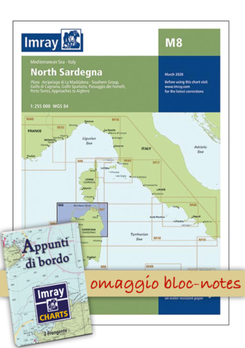 Imray Charts M8 North Sardegna - Carte nautiche Imray - il Frangente - Foto 1 di 7