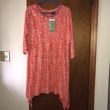 Sustainable Fabric Clothes Boho Dress Size XL Balinese Florals Livaeco Viscose