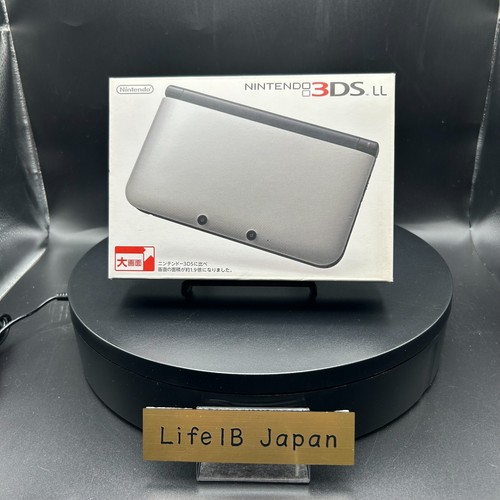 Nintendo 3DS LL Silver/Black Handheld Console Retro Gaming JP Import - Picture 4 of 23