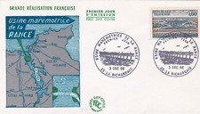 FRANCE 1966 FDC USINE MAREMOTRICE DE LA RANCE YT 1507