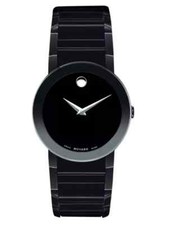 NEW MOVADO BLACK PVD TONE SAPPHIRE™ STAINLESS STEEL LUXURY MEN'S WATCH 0607179