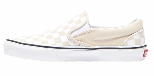NEW Vans Checkerboard Slip-on Womens Sneakers Shoes Light Beige White size  7 | eBay