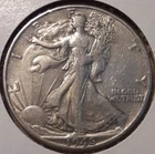1946-D Walking Liberty US 90% silver Half Dollar 50c Denver Mint (#22w-1116)