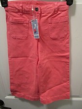 JACADI BISCOTIE GIRLS ROSE TEA FLARED LEG PANTS NEW