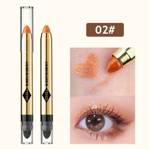 Double-head Cream Eye Shadow Pen Eyeshadow Pencil Shimmer Eyeshadow Stick 6Co ❥ - Picture 14 of 18
