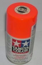 TAMIYA 85036 TS-36 Spray Paint Fluorescent Red For Modeling 100Ml