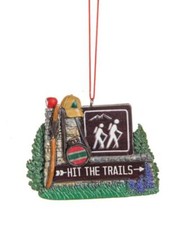Hit The Trails With A National Park Hiking Trail Sign Christmas Ornament