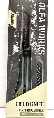 OLFA Works Field Knife Olive Drab / OW-FK1-OD / Made in Japan