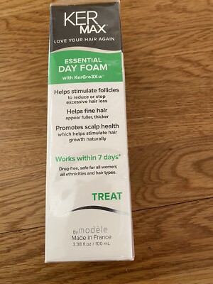  KER MAX Essential DAY FOAM Helps Fine Hair Promotes Healthy Scalp 3.38 fl ozNEW
