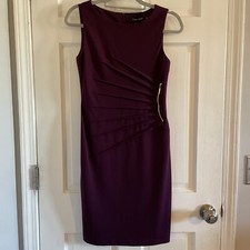 IVANKA TRUMP Purple Sleeveless Dress Womens Size 2