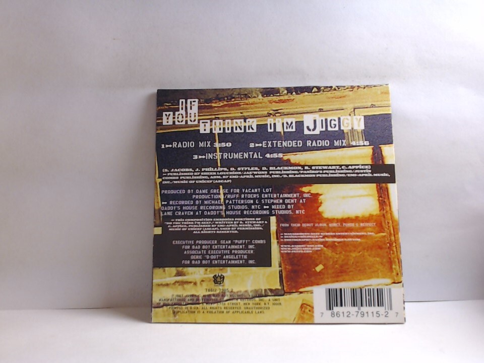 The Lox – If You Think I'm Jiggy (CD, US, 1998, Bad Boy