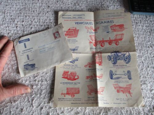 Ancien Outils Agricole de Tracteur Auto Carrosserie Lachaniette Cosne d'Allier