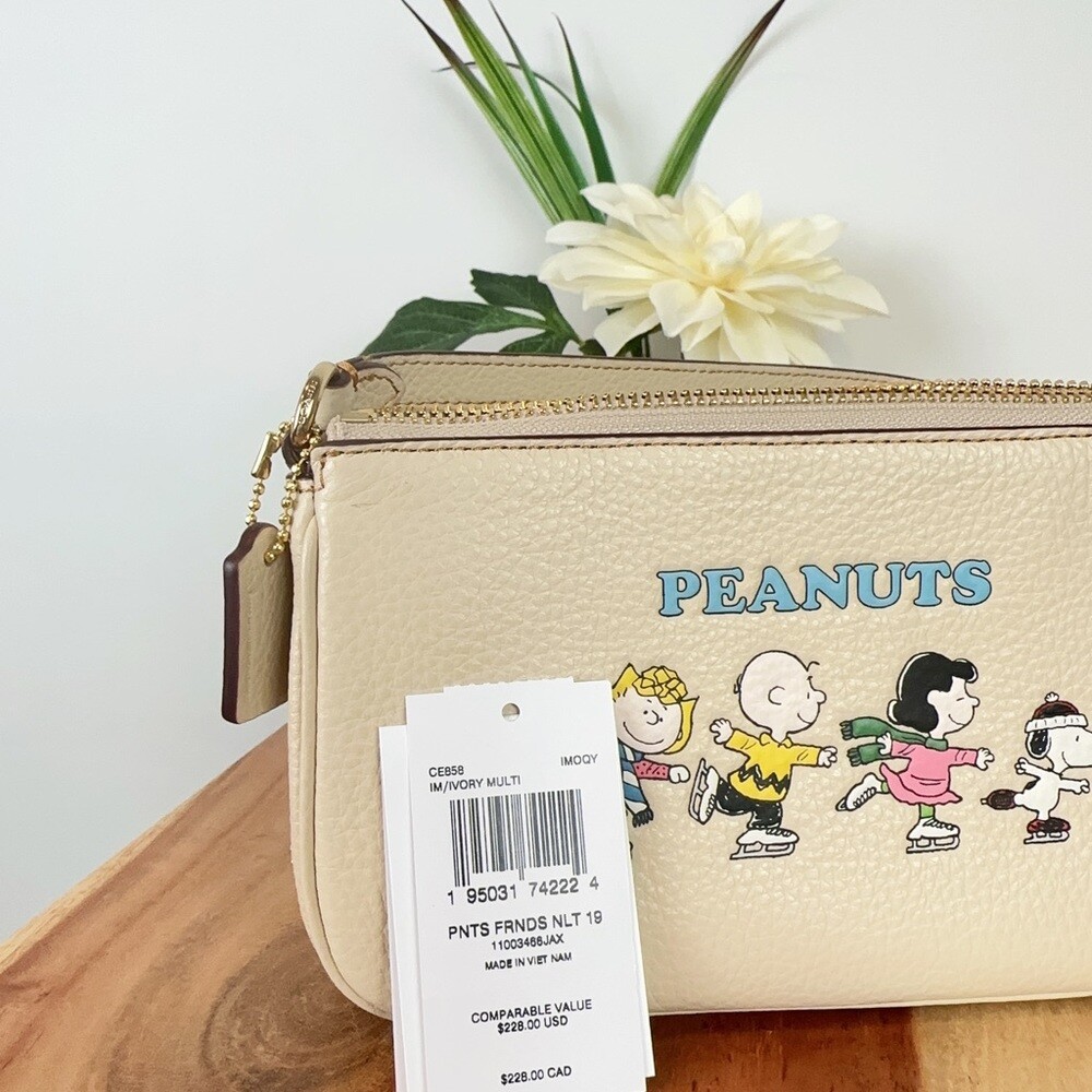 NWT Coach X Peanuts Nolita 19 With Snoopy And Friends Motif