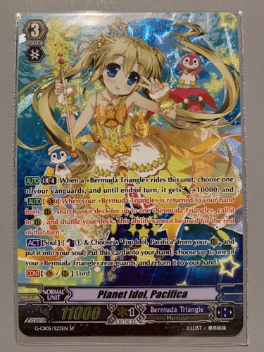 CARDFIGHT VANGUARD PLANET IDOL PACIFICA (BERMUDA TRIANGLE) G-CB05/S23EN SP