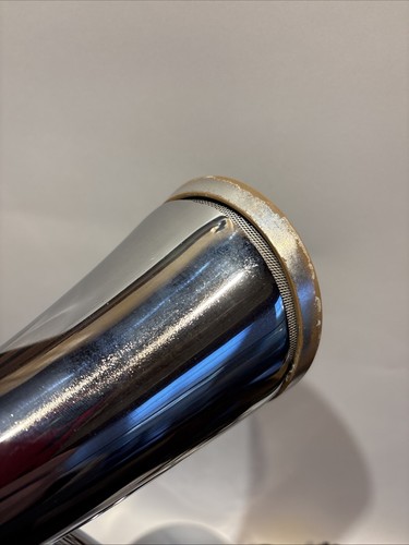 PHILLIP STARCK ARA CHROME STAINLESS STEEL TABLE LAMP WITH ORIGINAL FRONT GLASS - Picture 17 of 18