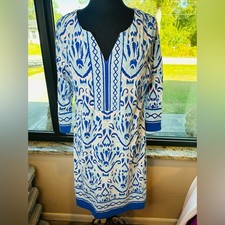 Barbara Erickson beautiful seafoam and royal blue dress size XL