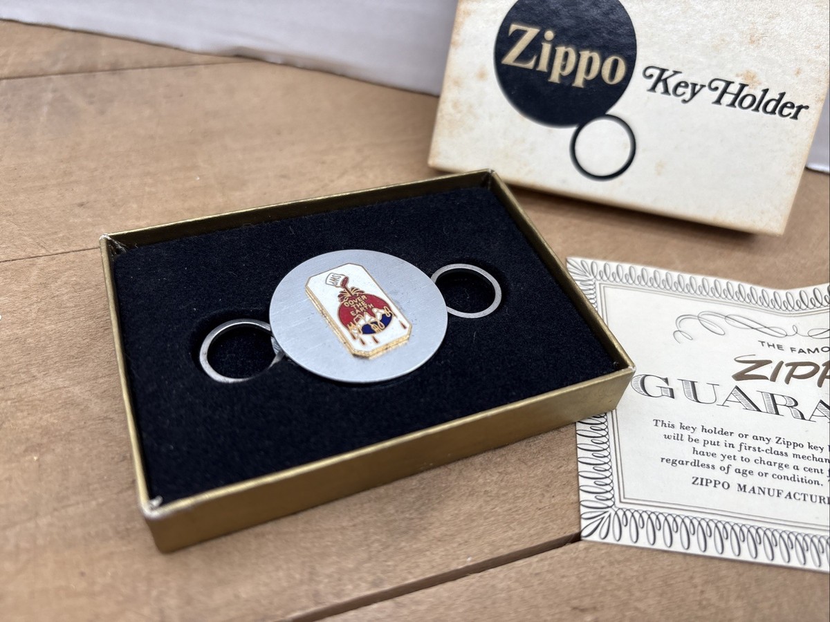 Vintage Zippo Key Holder Sherwin Williams “Cover the Earth