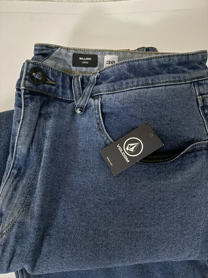 Volcom Men Billow Loose Fit Jeans 36 - Image 2 of 4