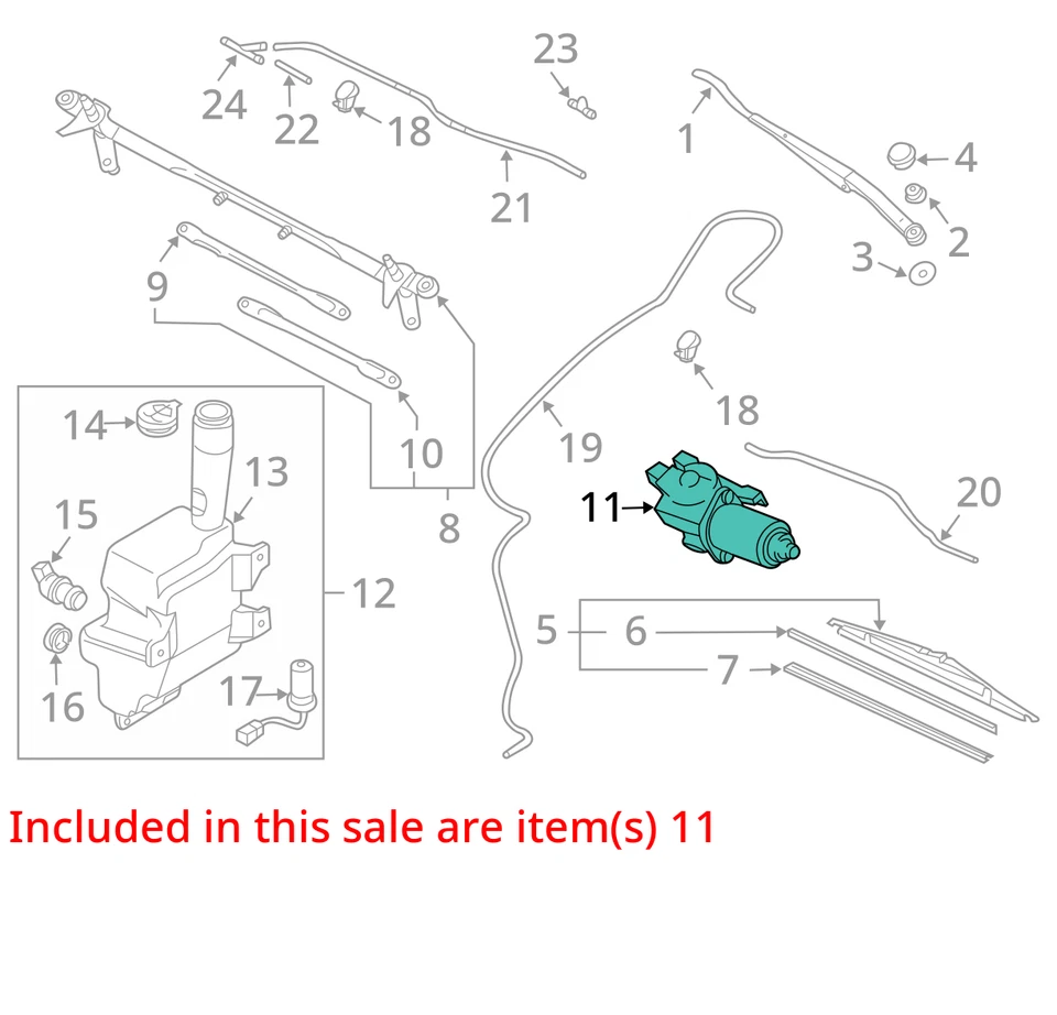 Mazda 6 2006 motor limpiaparabrisas delantero fabricante de equipos originales 108 k millas - LKQ403369781 Foto 4 de 4