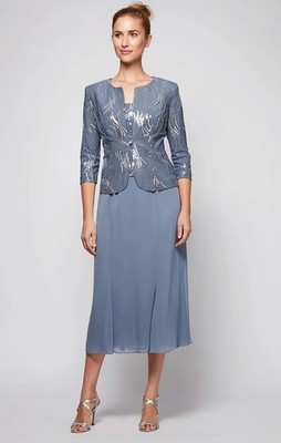 Alex Evenings Petite Angela Firework Sequin Jacket Dress 12P Steel Blue Wedding | eBay Alex Evenings Petite Angela Firework Sequin Jacket Dress 12P Steel Blue Wedding | eBay
