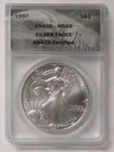 1997 1oz .999 Fine Silver American Silver Eagle ANACS MS69