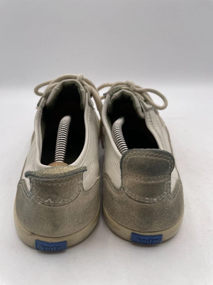 Keds Athletic Sneaker Women's Sz 8.5 White Leather Lace-Up Round Toe WH-14580M - Image 2 of 4