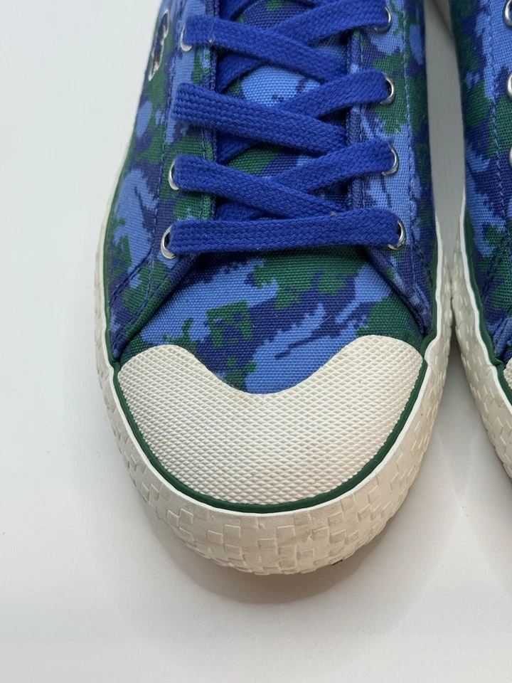 Zapatos de tenis Lacoste x Minecraft de lona con cordones, zapatillas talla 5 jóvenes mujeres 7 Foto 2 de 4