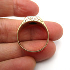 10K Yellow Gold Men's Etched Black Onyx Ring Size 9.25 8.6 Gr [R375] — photo 6