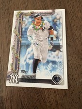 AARON JUDGE 2025 Topps Holiday Baseball Necklace Variation SP #H161 Yankees