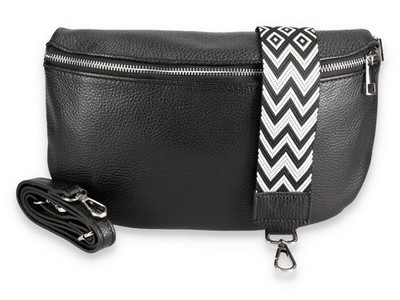 Echt Leder Bauchtasche groß Gürteltasche mit Ledergurt Crossbody Umhängetasche
