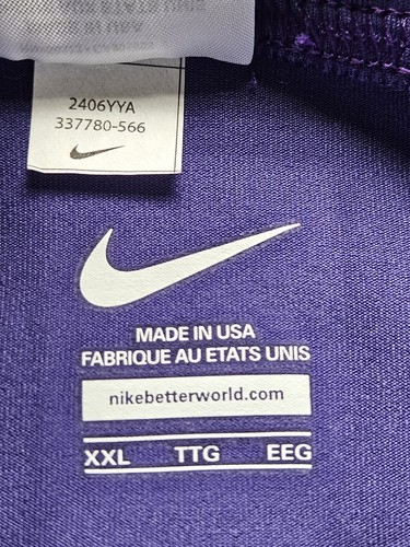NEW Mens XXL 2XL Nike Pro Elite Compression Shorts Made In USA Purple 337780-566 - Picture 5 of 5