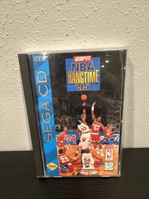 ESPN NBA Hangtime '95 (Sega CD, 1994) Complete CIB Tested & Working W Reg Card