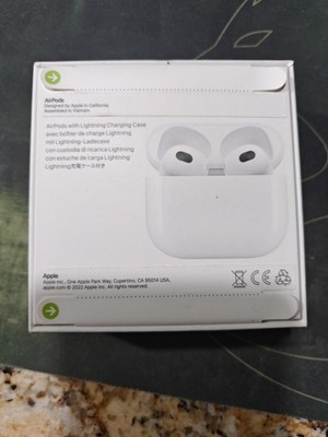 Apple AirPods 3rd gen with Lightning Charging Case White MPNY3AM/A