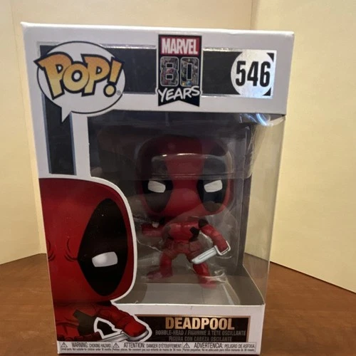 Funko Pop! Marvel Deadpool #546 Vinyl Bobblehead Marvel 80 Years Collection