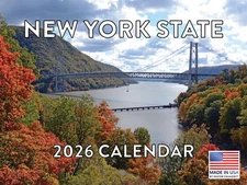 New York State Calendar 2026 Monthly Wall Calender 12 Month 12x18