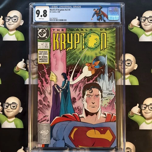 World of Krypton v2 4~CGC 9.8~Superman~CUSTOM LABEL~🔥HIGHEST GRADE🔥TOP POP🔥