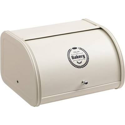 Platzsparende Brotbox mit Rolldeckel - Cremefarbener Brotbehälter