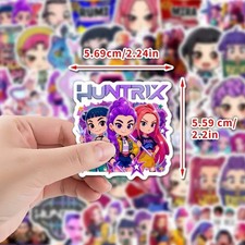 Kpop Demon Hunters Stickers 56PCS Waterproof Vinyl Huntrix Saja Boys Gift Phone