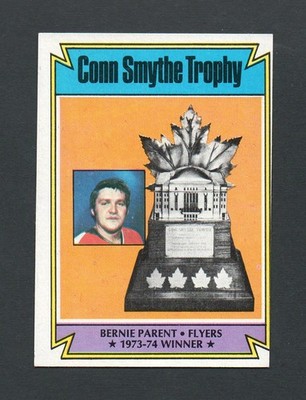 1974 Topps Hockey #251 Bernie Parent Conn Smythe Trophy - Flyers - EX/MT (mc)